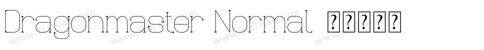 Dragonmaster Normal字体转换